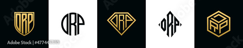 Initial letters DRP logo designs Bundle photo