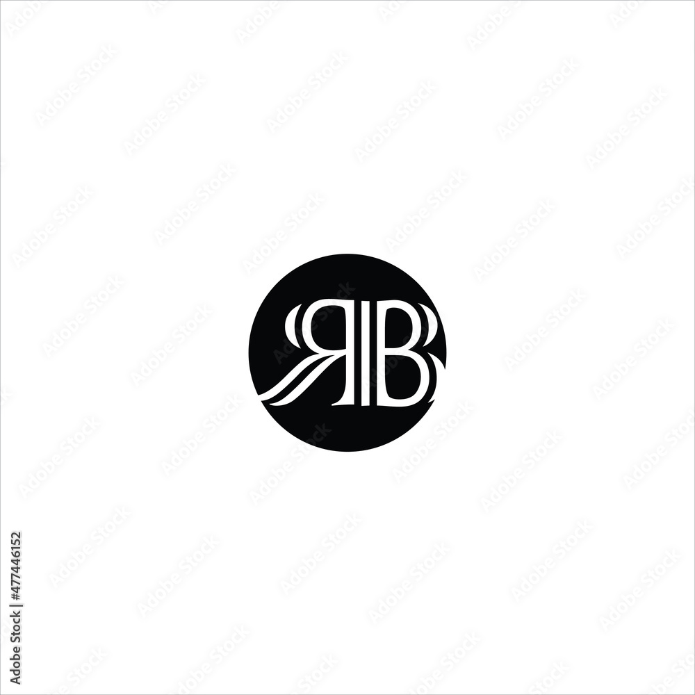 letter r b logo vector emblem template letter r b logo vector emblem template