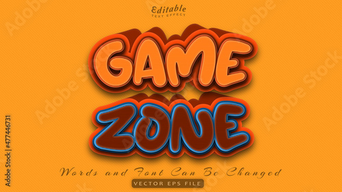 game zone text effect