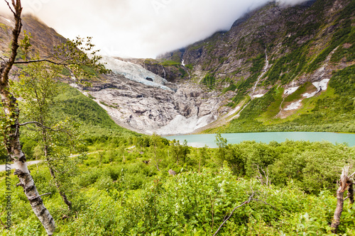 Boyabreen Glacier in Norway photo