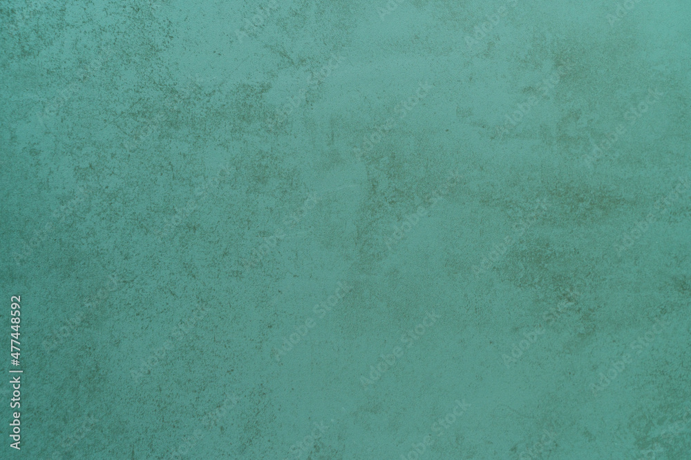 Horizontal design of green turquoise cement and concrete texture for pattern and background