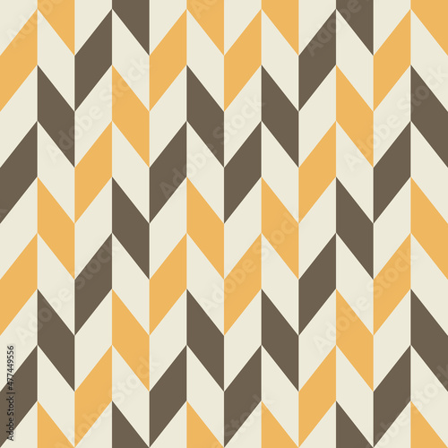 Abstract Vertical Zigzag Retro Pattern in Black, Gray, and Yellow Colors. Backdrop for Template Banner Social Media Advertising