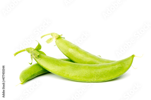 green peas. isolated on white background.
