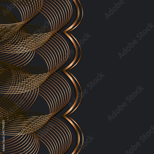 Black background with golden texture