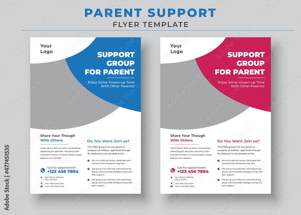 Parent Support Flyer Template, Support Group for Parent Flyer Parent Support Flyer Template, Support Group for Parent Flyer