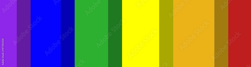 Fototapeta premium straight vertical stripes of different colors. colors of lgbt movement. background image. Horizontal image. Banner for insertion into site. 3D image. 3D rendering.