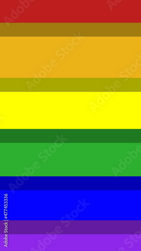 straight stripes of different colors. colors of lgbt movement. background image. Vertical image 3D image. 3D rendering.