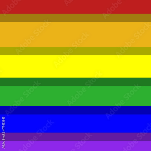 straight stripes of different colors. colors of lgbt movement. background image. Square image. 3D image. 3D rendering.