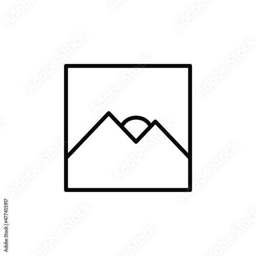 Picture, Gallery, Image Line Icon, Vector, Illustration, Logo Template. Suitable For Many Purposes.
