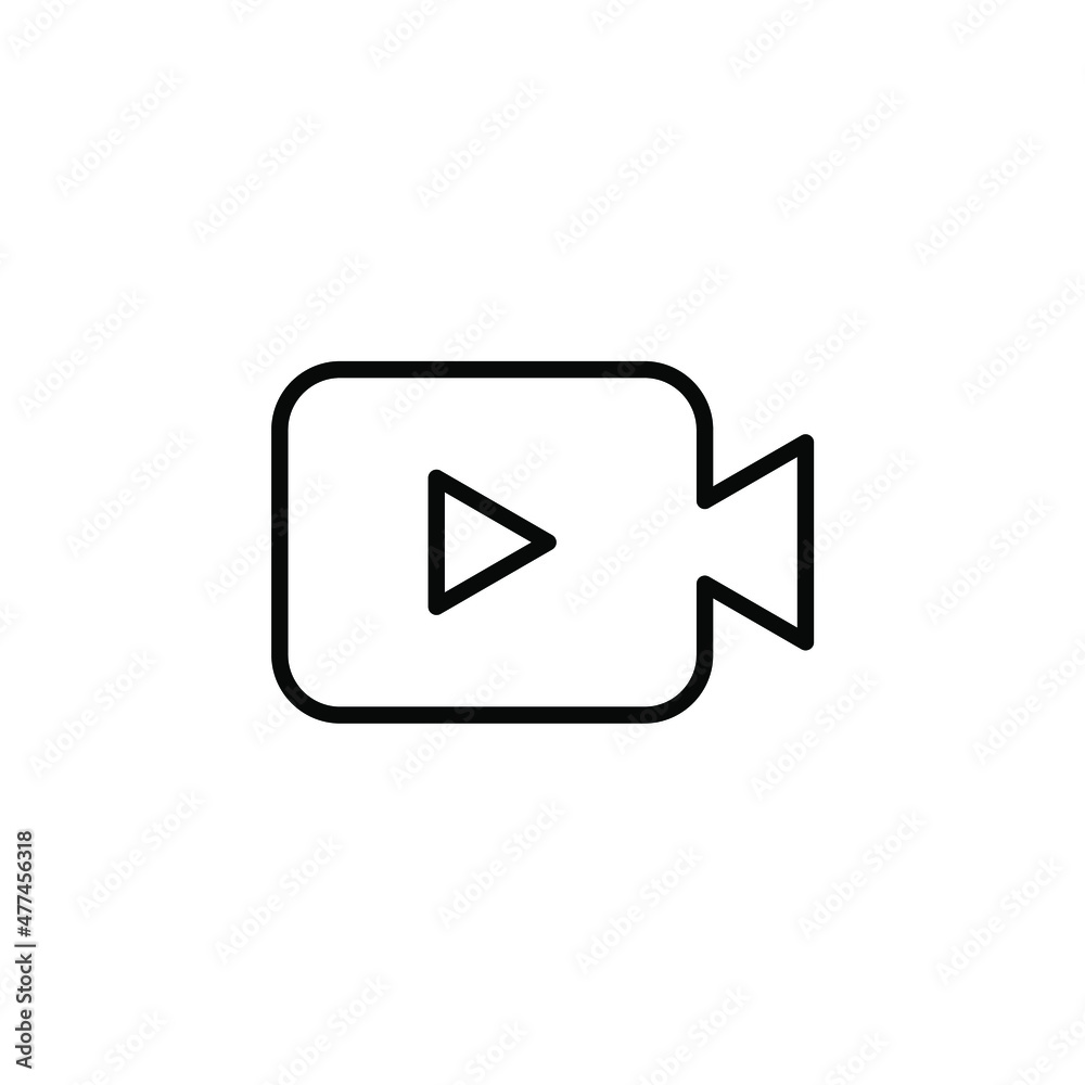 Video, Play, Film, Player, Movie Line Icon, Vector, Illustration, Logo Template. Suitable For Many Purposes. Video, Play, Film, Player, Movie Line Icon, Vector, Illustration, Logo Template. Suitable For Many Purposes.