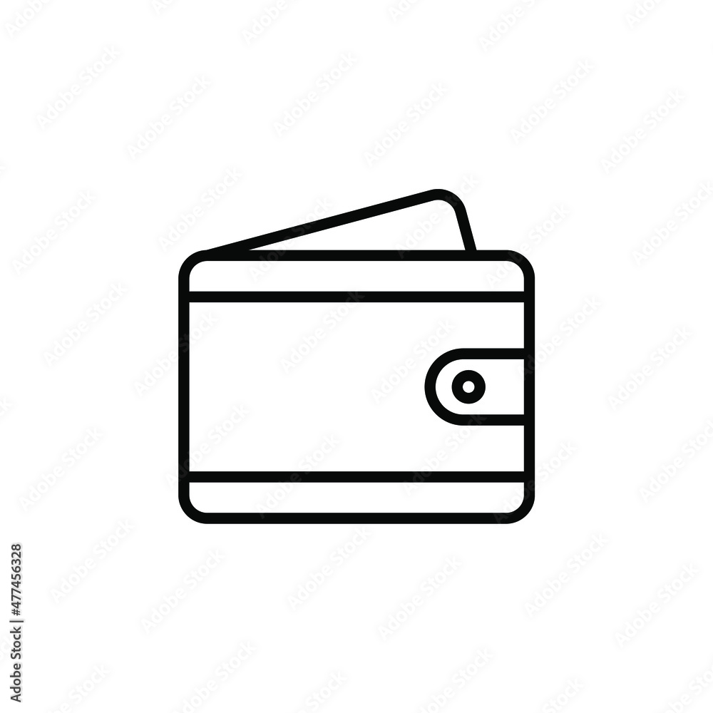 Wallet, Saving, Money Line Icon, Vector, Illustration, Logo Template. Suitable For Many Purposes. Wallet, Saving, Money Line Icon, Vector, Illustration, Logo Template. Suitable For Many Purposes.