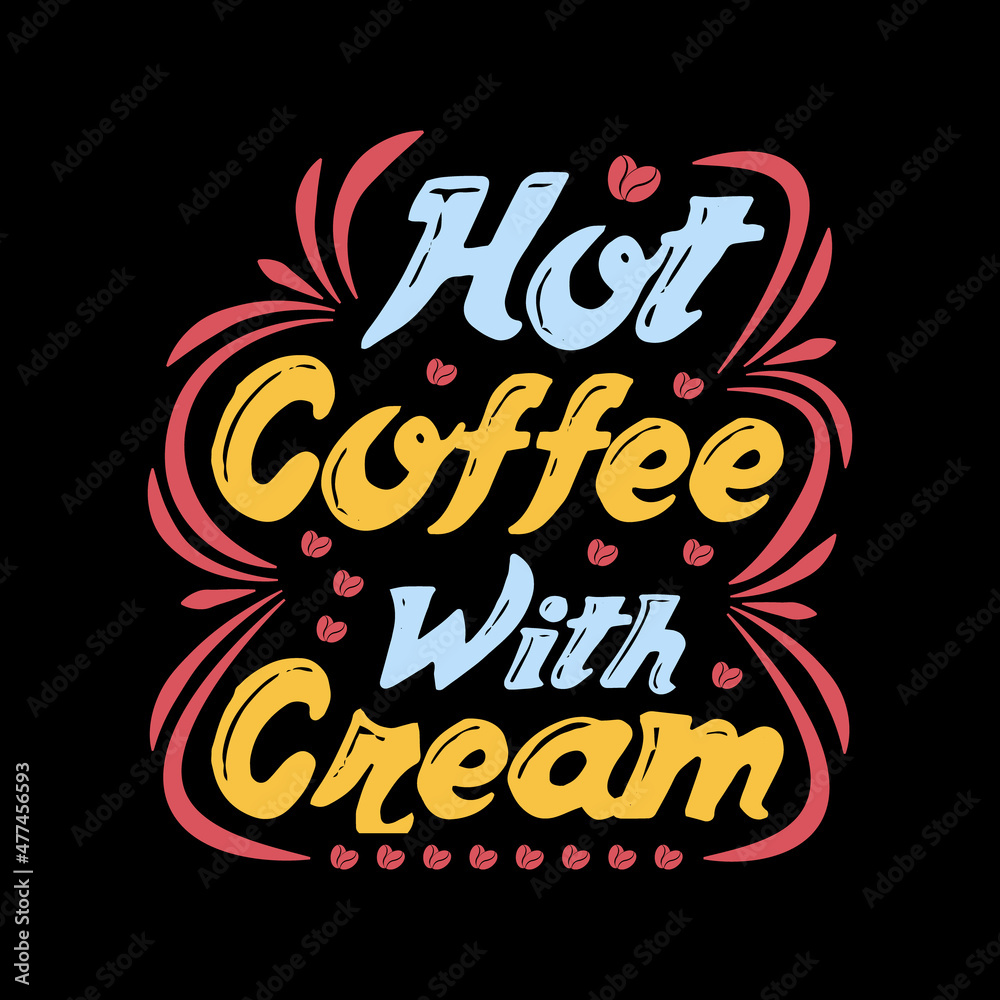 coffee typography t-shirt design