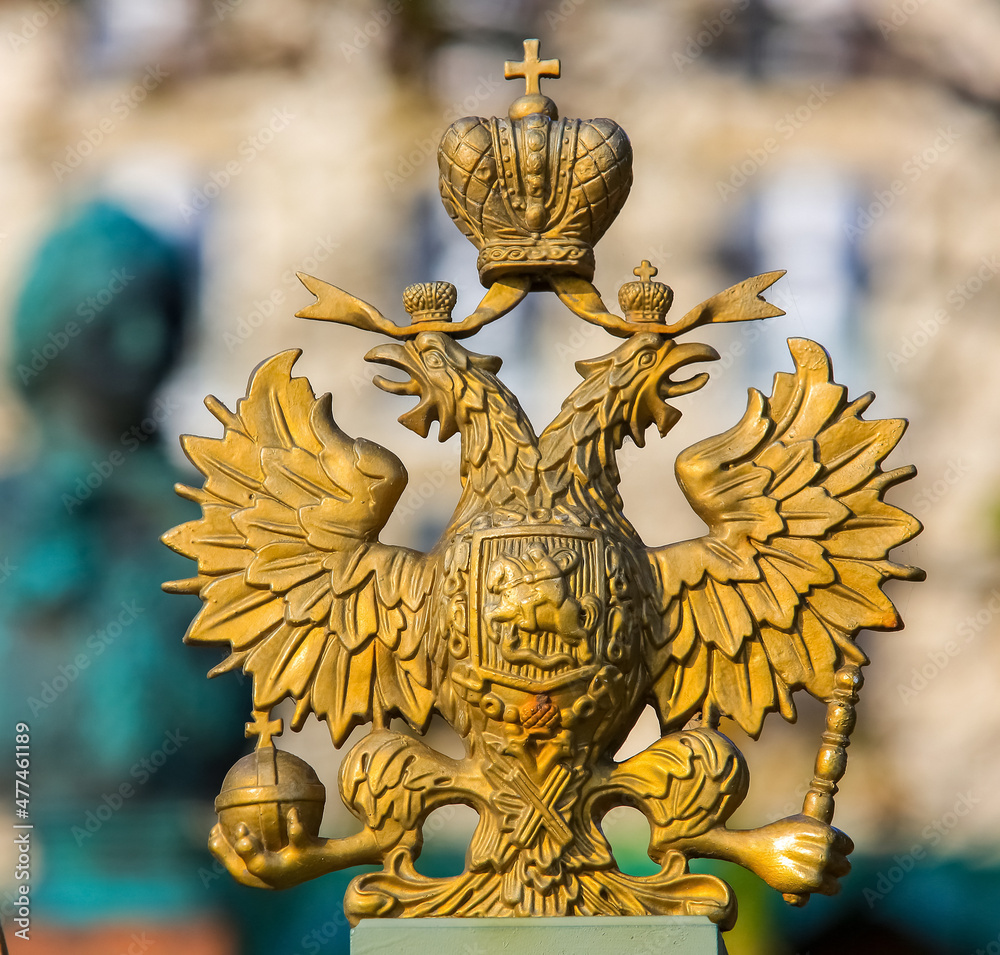 two-headed eagle and a crown two-headed eagle and a crown