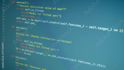 Python Scroll Machine Learning Code 