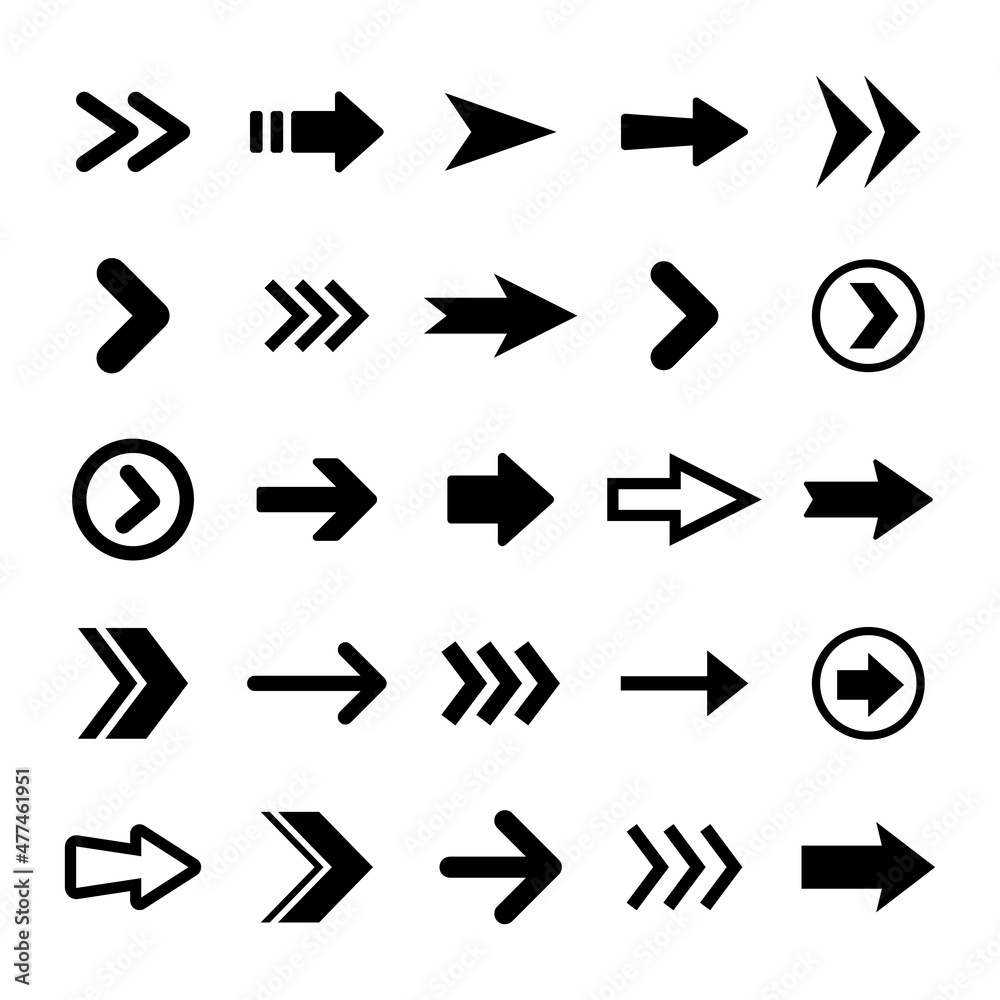 Arrows icons, big set. Arrows vector collection. Arrows icons, big set. Arrows vector collection.