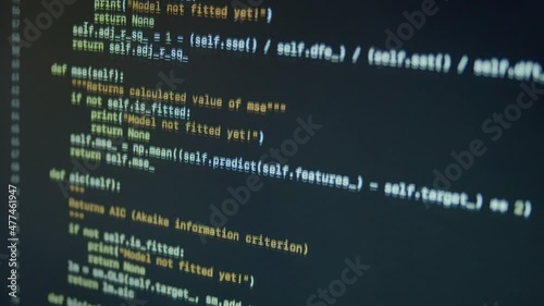 Python Scroll Machine Learning Code