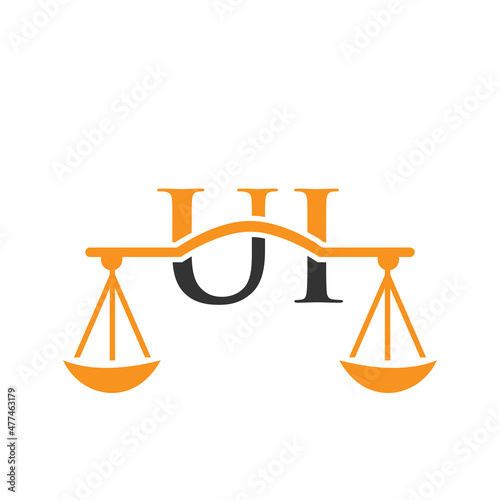 Law Firm Letter UI Logo Design. Lawyer, Justice, Law Attorney, Legal, Lawyer Service, Law Office, Scale, Law firm, Attorney Corporate Business UI Initial Letter Logo Template