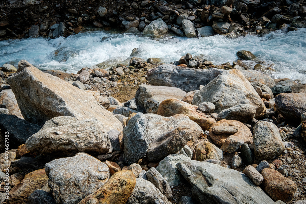 Rocks near a stream Rocks near a stream