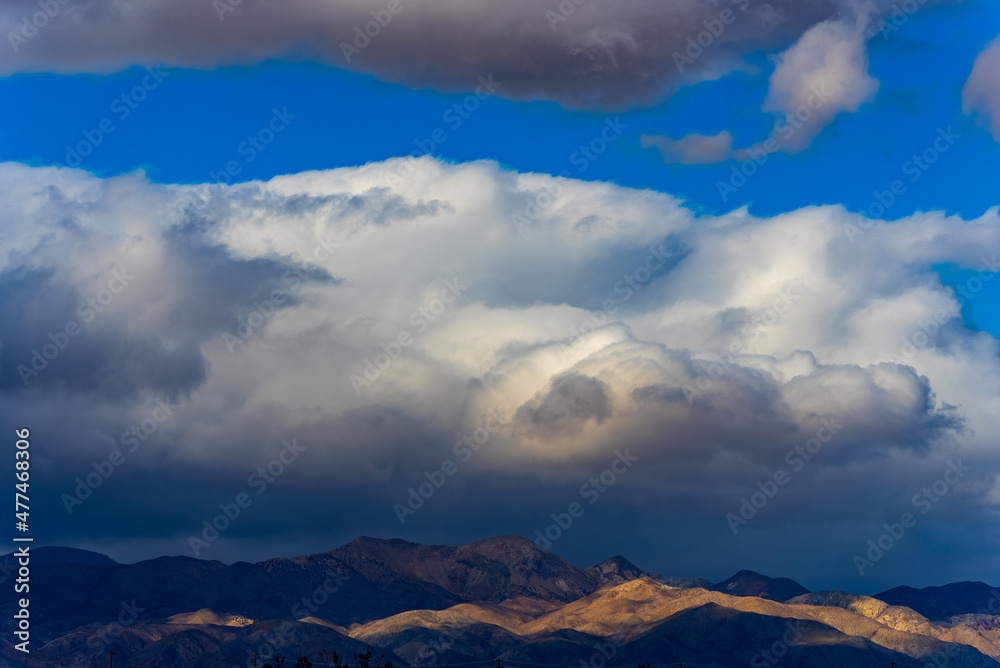 clouds over the mountains