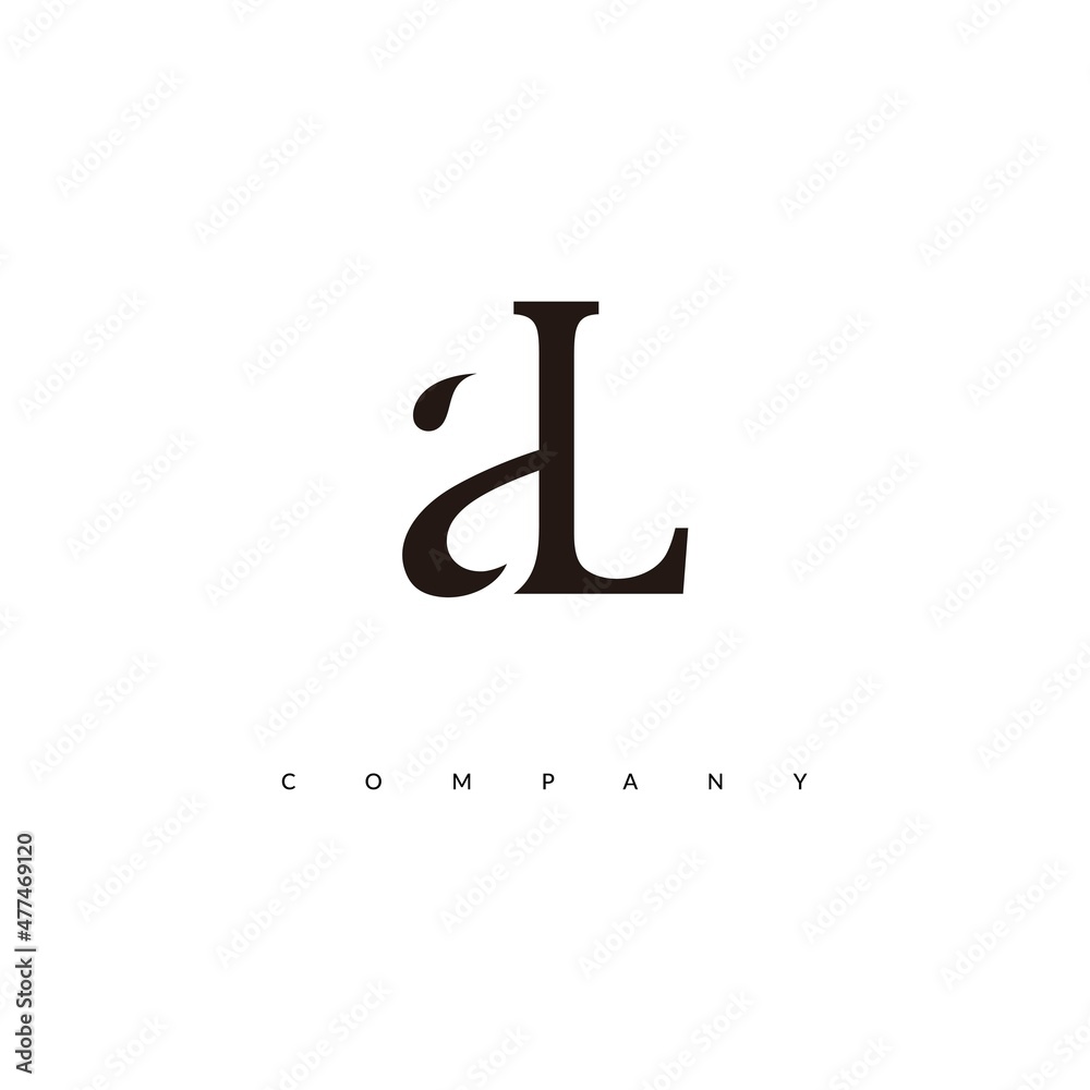 Initial AL Logo Design Vector Initial AL Logo Design Vector