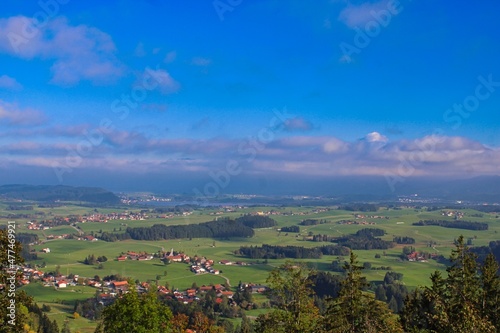 Beautiful landscape in Allg  u  Bavaria