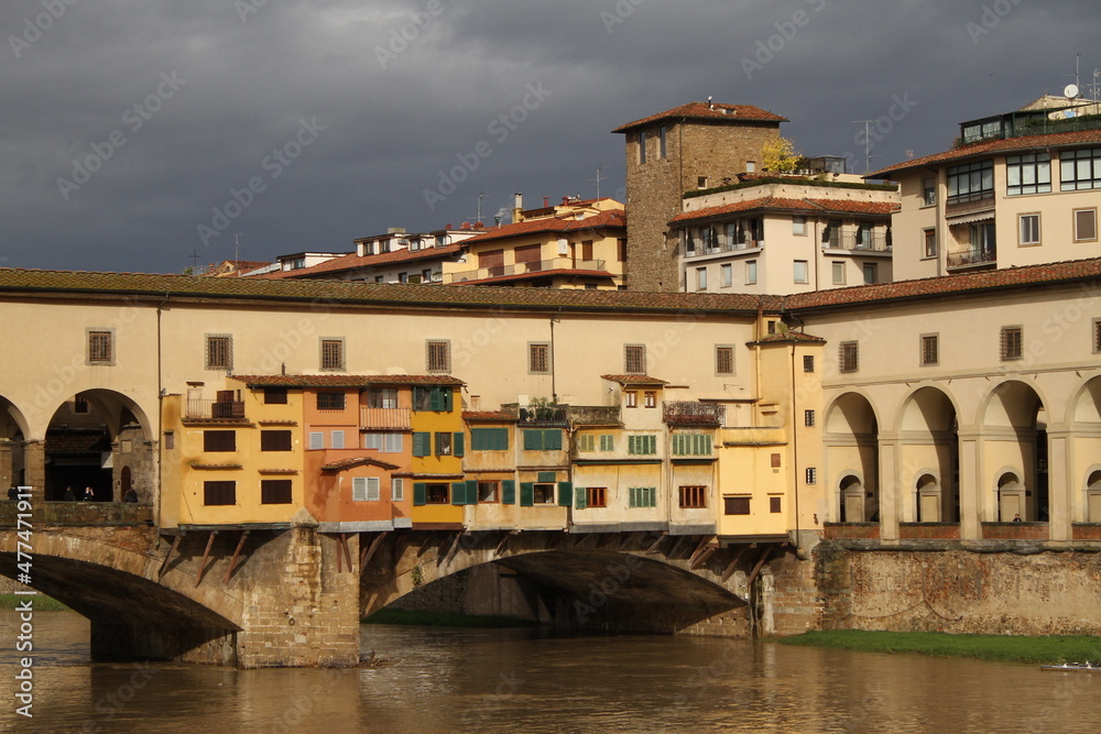 Famous Ponte Vecchio in Florence,  Italy