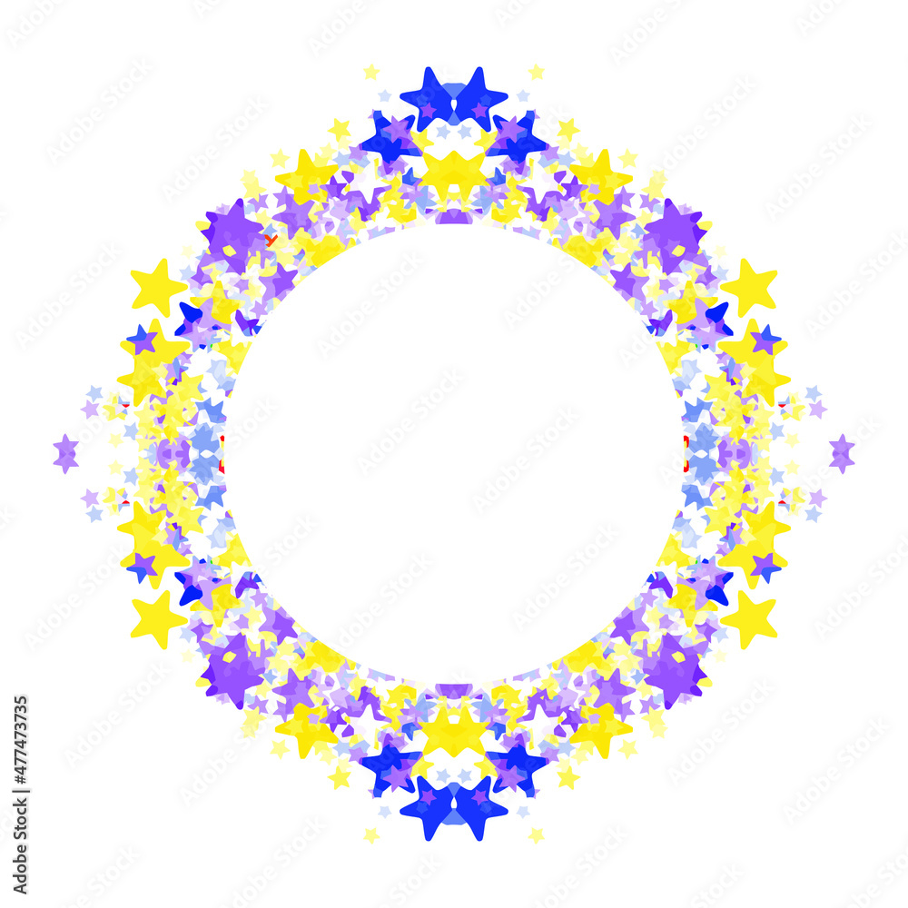Circle frame with abstract burst. Abstract background.
