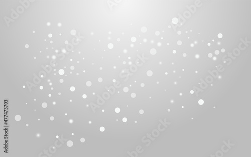 Wallpaper Mural White Snowflake Vector Grey Background. Overlay Torontodigital.ca
