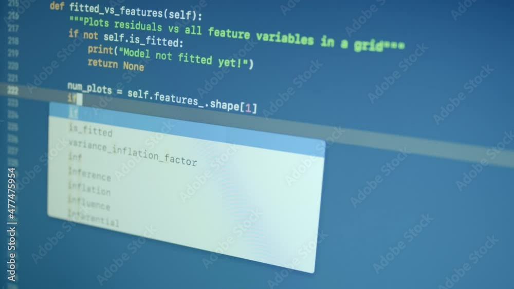 Python Machine Learning Code Typing