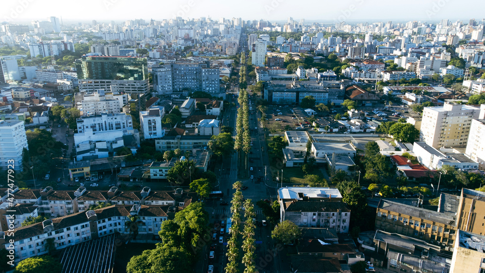 Obraz premium aerial view of the city