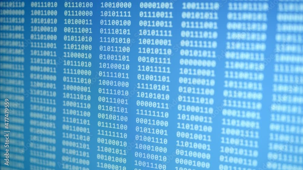 Byte Rows Running on Background Screen Byte Rows Running on Background Screen