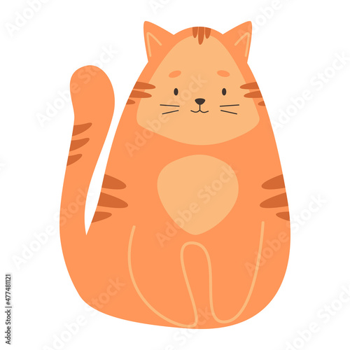 Vector Illustration of Ginger Cat.