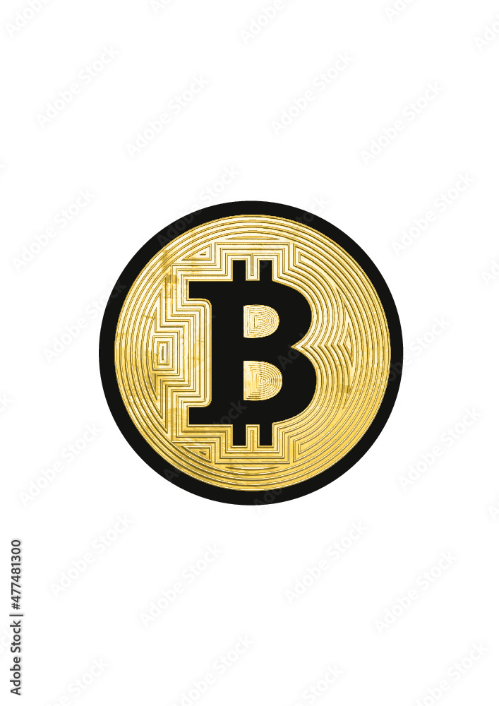 Vector Bitcoin, digital money. Vector Bitcoin, digital money.