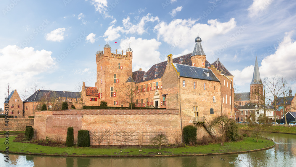The Huis Bergh Castle; one of the largest castles in the Netherlands and dating back to the 12th century in the city of 's-Heerenberg in the Netherlands.