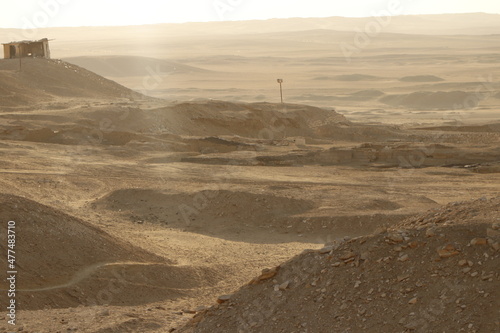 landscape on the bank river of the nile