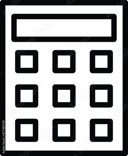 Calculator Vector Icon Desing Illustration