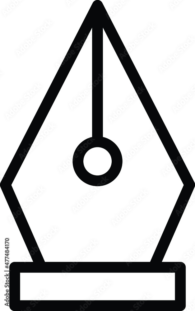 Nib Vector Icon Desing Illustration Nib Vector Icon Desing Illustration