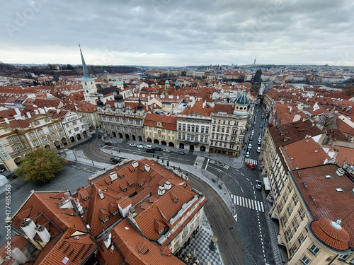 Slika na platnu Tetti di Praga dal campanile chiesa di an Nicola