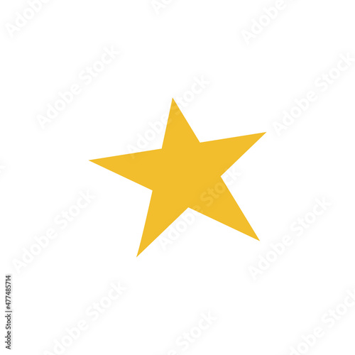   ute simple vector yellow star