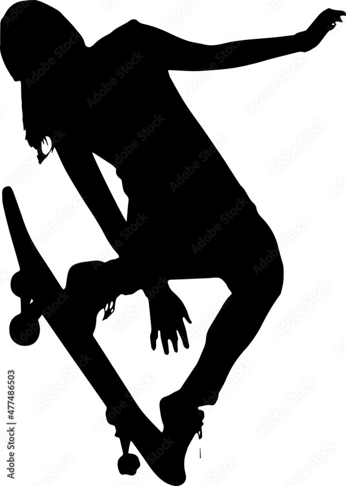 Skateboarder Silhouettes Skateboarder SVG EPS PNG Skateboarder Silhouettes Skateboarder SVG EPS PNG