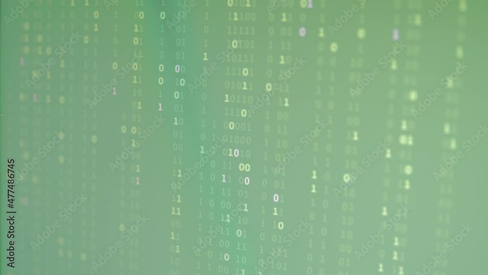 Random Binary Digital Fall Background