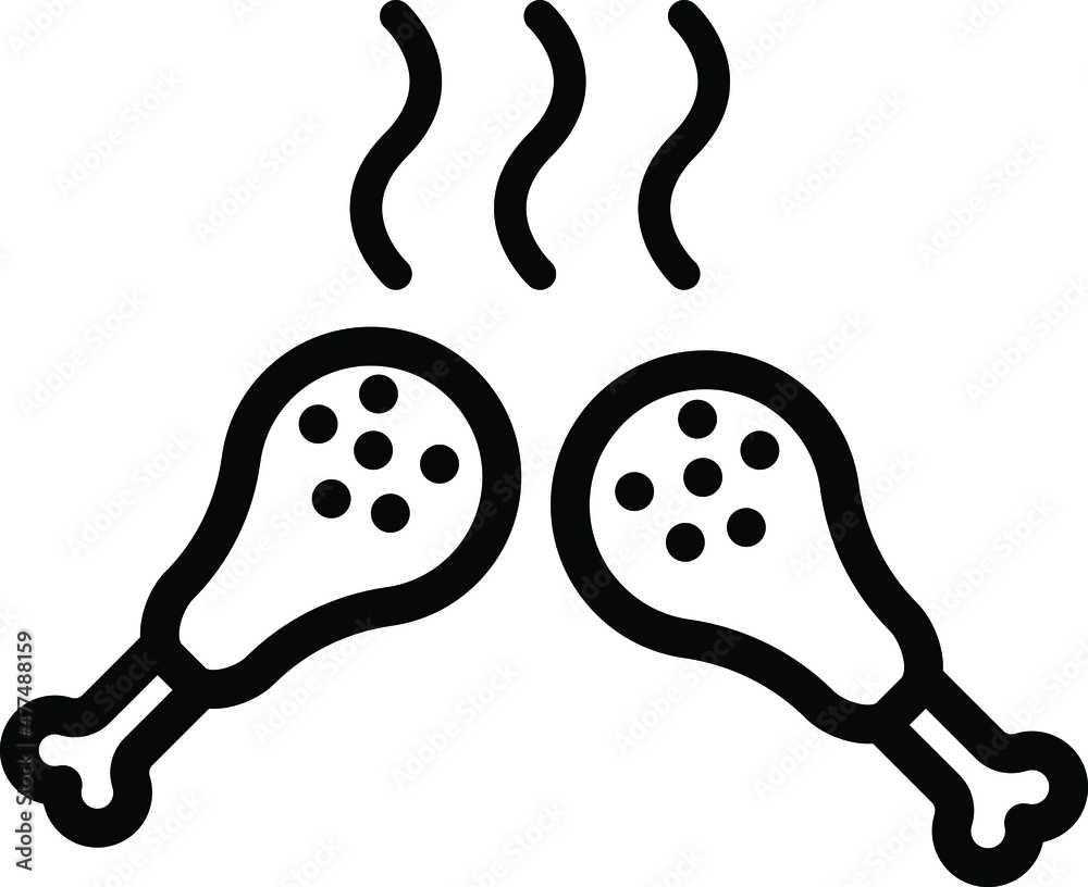 Fototapeta premium Roast Vector Icon Desing Illustration