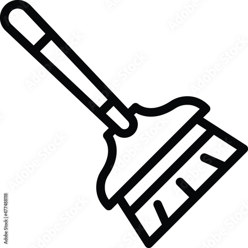 Broom Vector Icon Desing Illustration