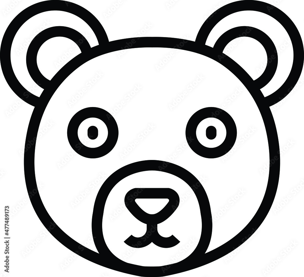 Bear Vector Icon Desing Illustration