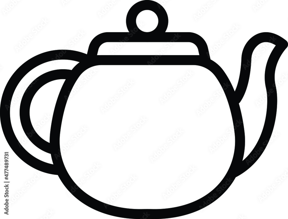 Teapot Vector Icon Desing Illustration