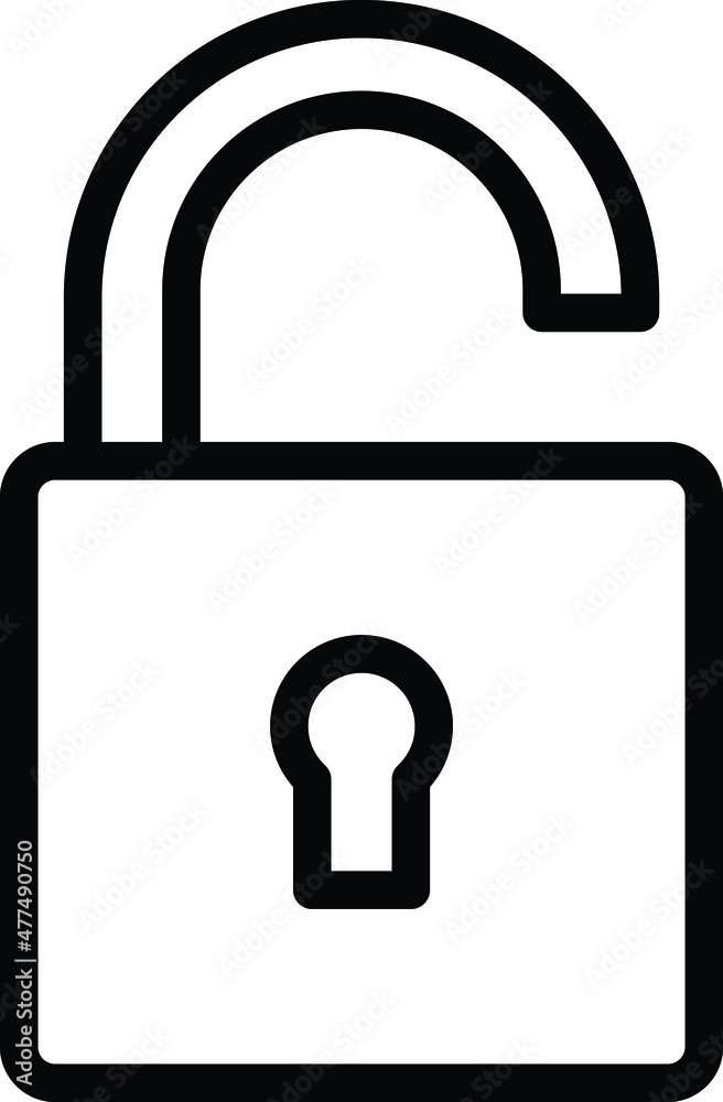 Unlocked Vector Icon Desing Illustration Unlocked Vector Icon Desing Illustration