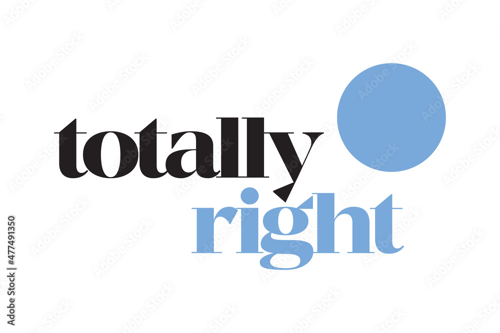 Modern, simple, bold typographic design of a saying Modern, simple, bold typographic design of a saying