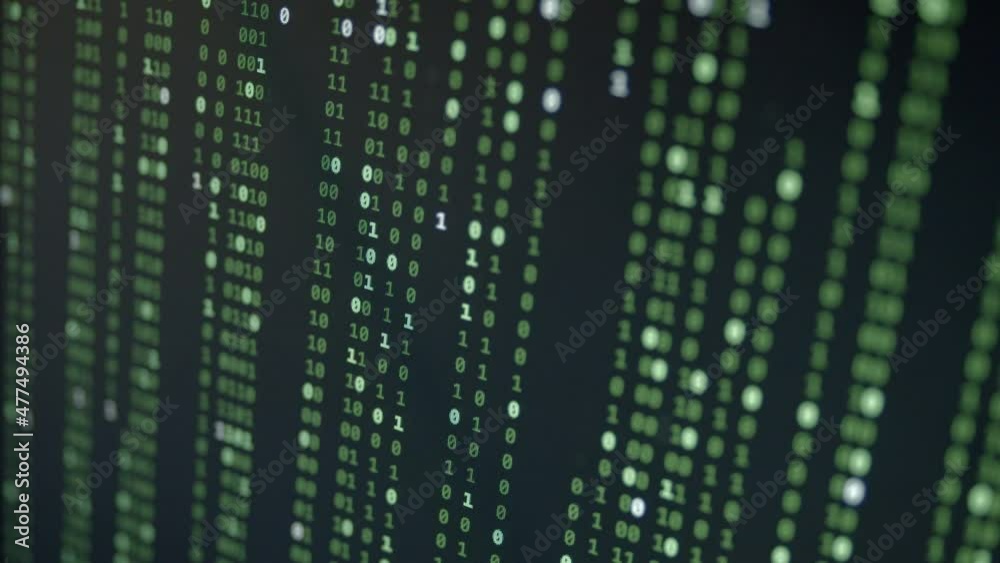 Random Binary Digital Fall Background Random Binary Digital Fall Background