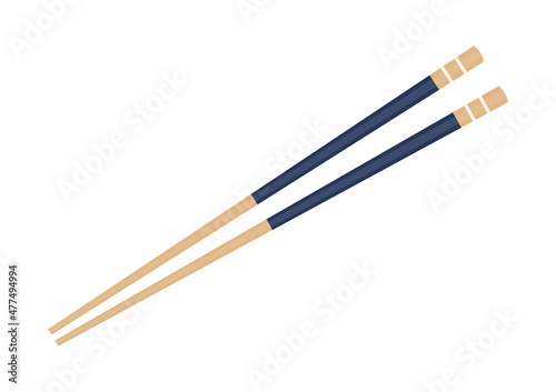 Chopsticks vector. chopsticks white background. wallpaper. free space for text. copy space.
