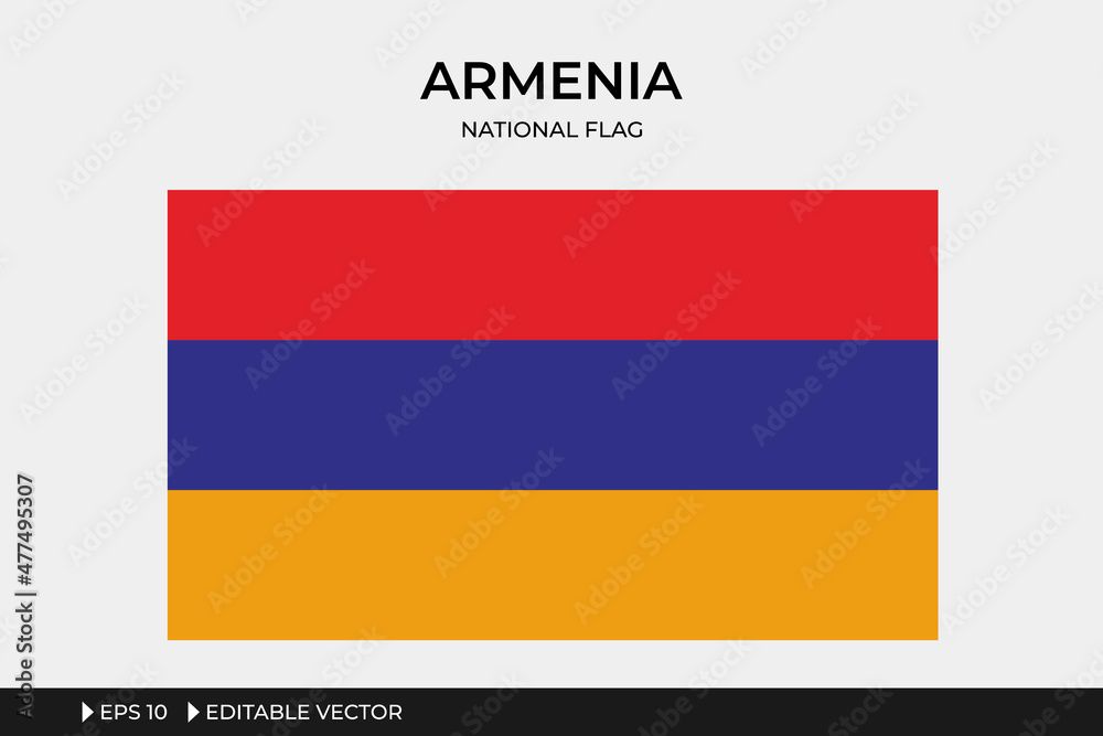 Armenia National Flag Illustration